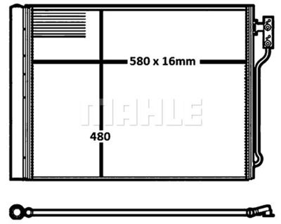 AC655000S MAHLE Конденсатор, кондиционер