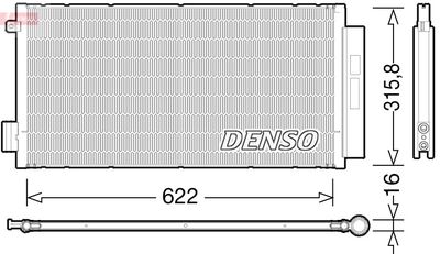 DCN09044 DENSO Конденсатор, кондиционер
