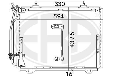667081 ERA Конденсатор, кондиционер