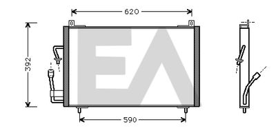 30C55004 EACLIMA Конденсатор, кондиционер