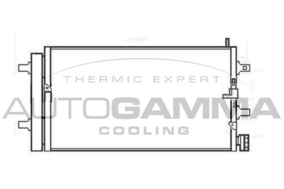 107286 AUTOGAMMA Конденсатор, кондиционер