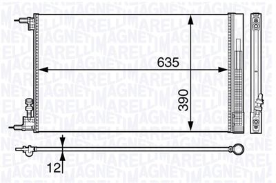 350203713000 MAGNETI MARELLI Конденсатор, кондиционер