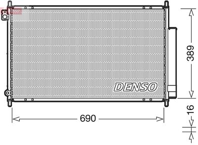 DCN40016 DENSO Конденсатор, кондиционер