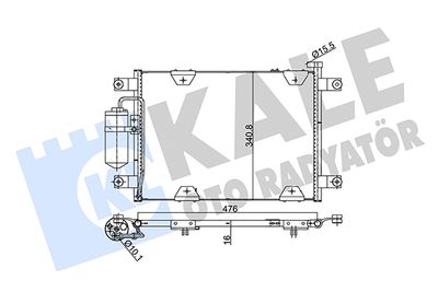 342635 KALE OTO RADYATÖR Конденсатор, кондиционер