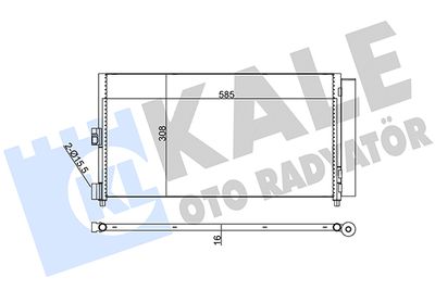 386000 KALE OTO RADYATÖR Конденсатор, кондиционер