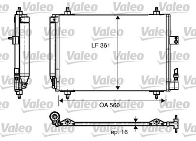 817824 VALEO Конденсатор, кондиционер