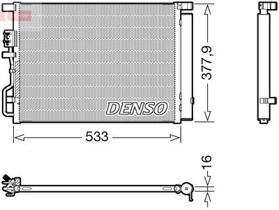 DCN41018 DENSO Конденсатор, кондиционер