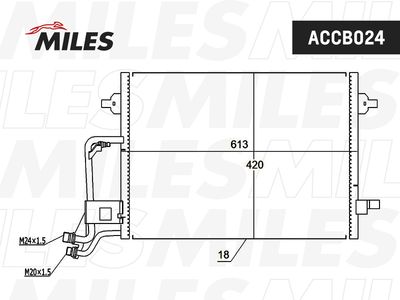ACCB024 MILES Конденсатор, кондиционер