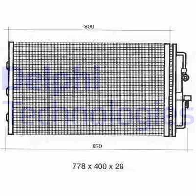 TSP0225353 DELPHI Конденсатор, кондиционер