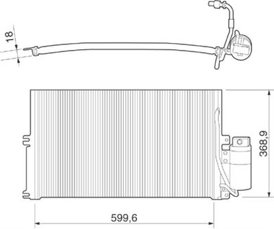 350203221000 MAGNETI MARELLI Конденсатор, кондиционер