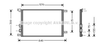 AL5070 AVA QUALITY COOLING Конденсатор, кондиционер