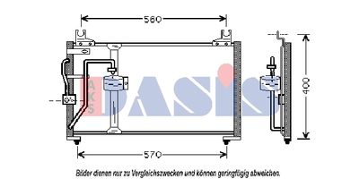 522048N AKS DASIS Конденсатор, кондиционер