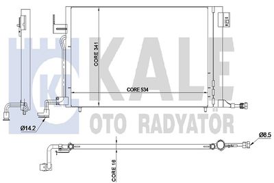 345215 KALE OTO RADYATÖR Конденсатор, кондиционер