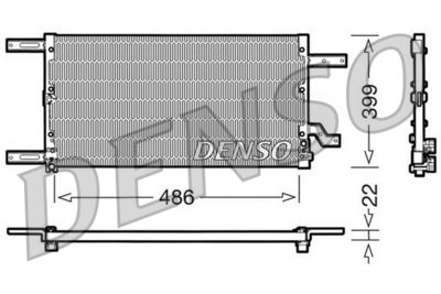 DCN01021 DENSO Конденсатор, кондиционер