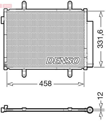 DCN47011 DENSO Конденсатор, кондиционер