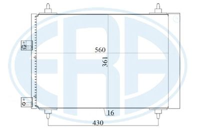 667160 ERA Конденсатор, кондиционер