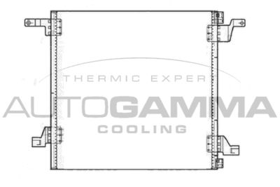 103304 AUTOGAMMA Конденсатор, кондиционер