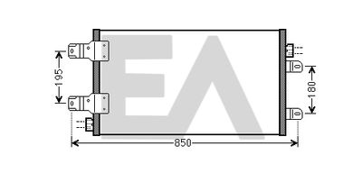 30C60057 EACLIMA Конденсатор, кондиционер