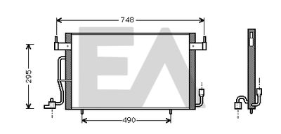 30C10008 EACLIMA Конденсатор, кондиционер