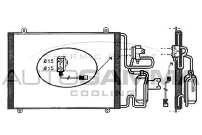 101810 AUTOGAMMA Конденсатор, кондиционер