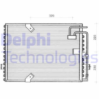 TSP0225239 DELPHI Конденсатор, кондиционер