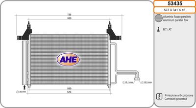 53435 AHE Конденсатор, кондиционер