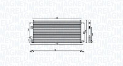 350203887000 MAGNETI MARELLI Конденсатор, кондиционер