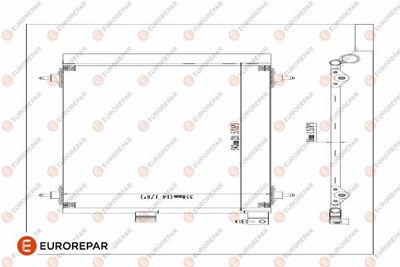 E163277 EUROREPAR Конденсатор, кондиционер