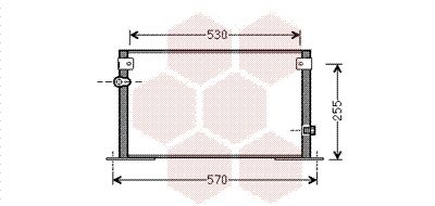 53005562 VAN WEZEL Конденсатор, кондиционер