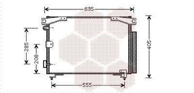 53005280 VAN WEZEL Конденсатор, кондиционер