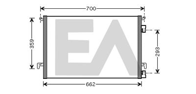 30C54046 EACLIMA Конденсатор, кондиционер