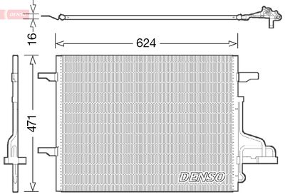 DCN10027 DENSO Конденсатор, кондиционер