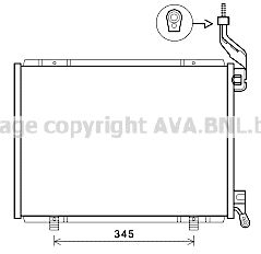 FD5593 AVA QUALITY COOLING Конденсатор, кондиционер