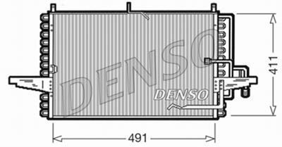 DCN10002 DENSO Конденсатор, кондиционер
