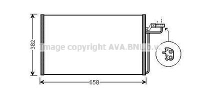 VOA5150 AVA QUALITY COOLING Конденсатор, кондиционер