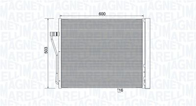 350203929000 MAGNETI MARELLI Конденсатор, кондиционер