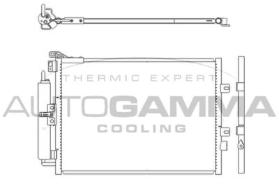 104916 AUTOGAMMA Конденсатор, кондиционер