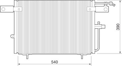 350203224000 MAGNETI MARELLI Конденсатор, кондиционер