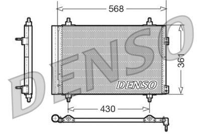 DCN07008 DENSO Конденсатор, кондиционер