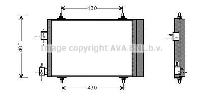 PEA5193D AVA QUALITY COOLING Конденсатор, кондиционер