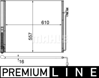 AC586000P MAHLE Конденсатор, кондиционер