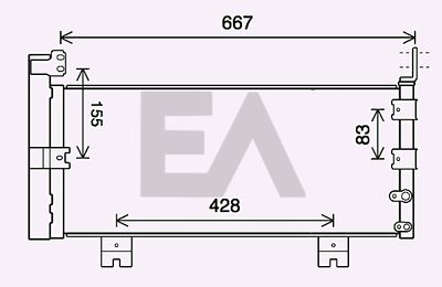 30C71092 EACLIMA Конденсатор, кондиционер