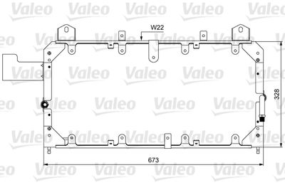 814062 VALEO Конденсатор, кондиционер