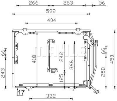 AC244001S MAHLE Конденсатор, кондиционер