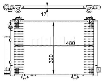 AC385000S MAHLE Конденсатор, кондиционер