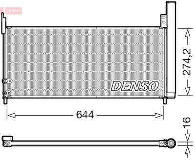 DCN50116 DENSO Конденсатор, кондиционер