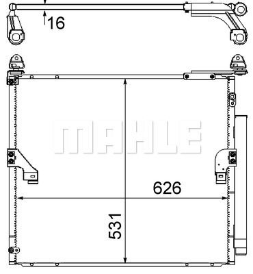 AC863000S MAHLE Конденсатор, кондиционер