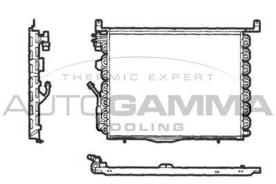 101728 AUTOGAMMA Конденсатор, кондиционер