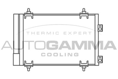 105586 AUTOGAMMA Конденсатор, кондиционер