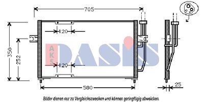 222190N AKS DASIS Конденсатор, кондиционер